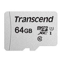 Карта памяти Transcend TS64GUSD300S-A, microSD 64GB Class 10 U1 Карта памяти Transcend TS64GUSD300S-A, microSD 64GB Class 10 U1